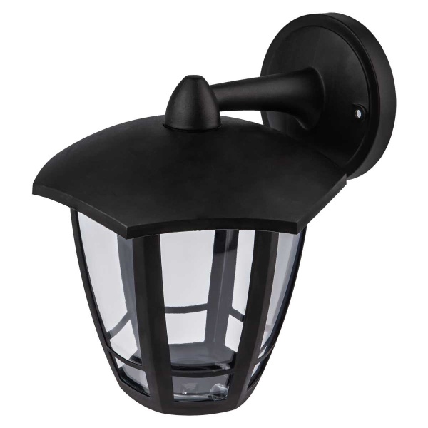 Садово-парковый светильник ЭРА «Дели 3» НБУ 07-40-004 черный 6-гранный настенный IP44 Е27 max 60Вт Б0051188
