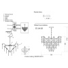 Подвесная люстра Crystal Lux Bonita SP10