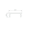 Рассеиватель Arlight Line-S-W32-3000 Opal 042904