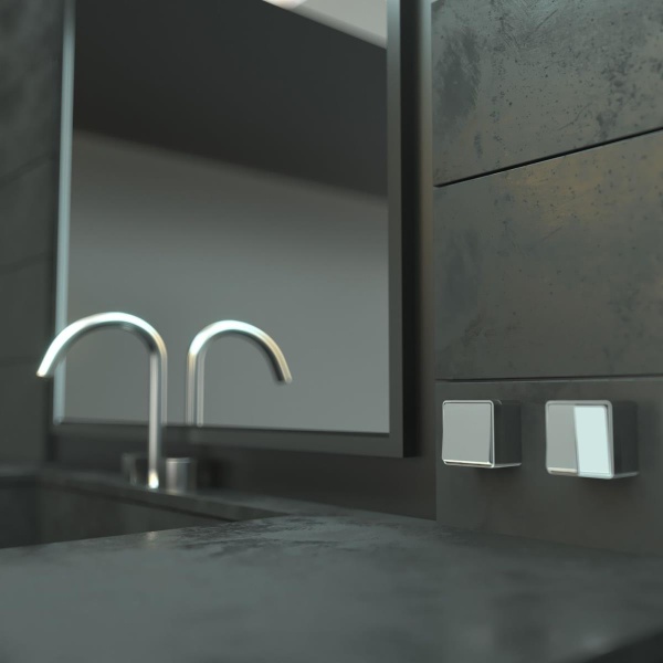 Выключатель двухклавишный влагозащищенный Werkel Gallant серебряный W5020206 4690389167133