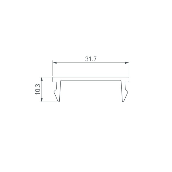 Рассеиватель Arlight Line-S-W32-3000 Opal 042904