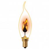 Лампа декоративная (UL-00002982) E14 3W золотистая IL-N-CW35-3/RED-FLAME/E14/CL