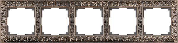 Рамка Werkel Antik на 5 постов бронза WL07-Frame-05 4690389063657