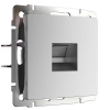 Розетка Werkel Ethernet RJ-45 серебряный матовый W1181065 4690389195624