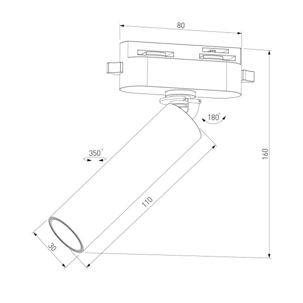 Трековый светодиодный светильник Elektrostandard Pika 85110/01 a065269 Трековый светодиодный светильник Elektrostandard Pika 85110/01 a065269