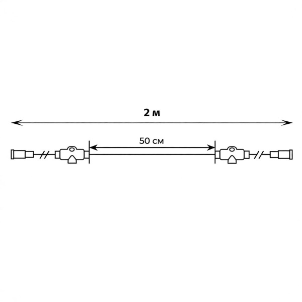 Провод-шина для гирлянд Uniel UCX-F90 T05/2M/WH UL-00013220