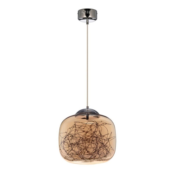 Подвесной светодиодный светильник Lumina Deco Daisy LDP 6823-300 CHR+AMB