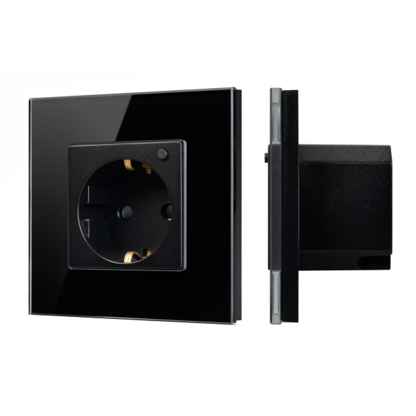 Розетка электрическая с Zigbee управлением SCT-OMALI-EUZB1-PL-BK (240V, 16A, Zigbee) Arlight 050216