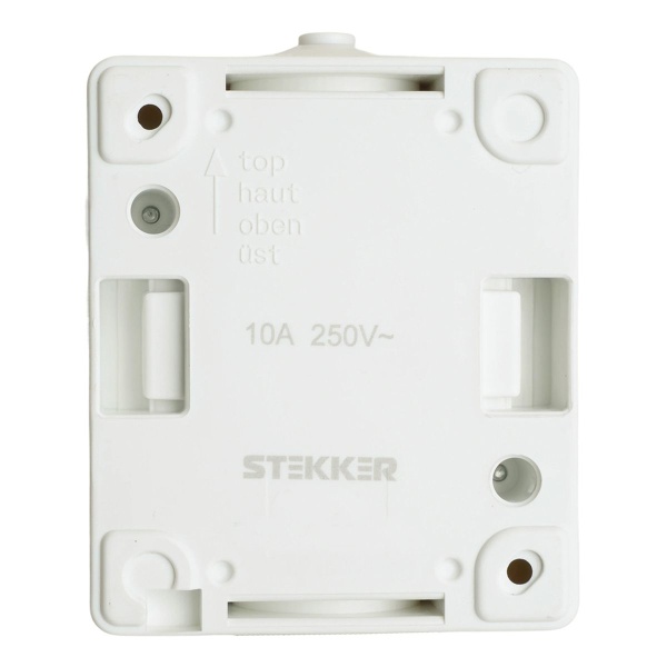 Переключатель одноклавишный Stekker Велена серый-графит PSW10-112-54 32756