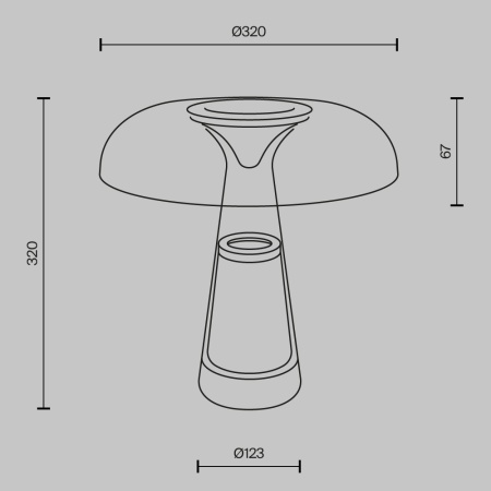 Настольная лампа Maytoni MOD484TL-L8BK