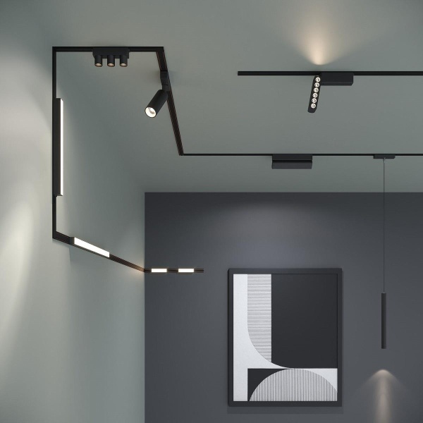 Трековый светодиодный светильник Elektrostandard Flat Magnetic Vision 85088/01 черный a063693 Трековый светодиодный светильник Elektrostandard Flat Magnetic Vision 85088/01 черный a063693