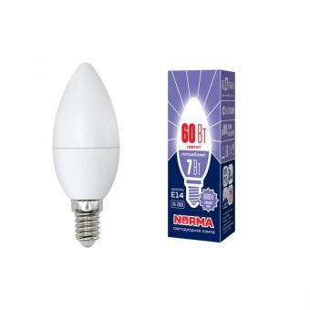 Лампа светодиодная (UL-00003794) E14 7W 6500K матовая LED-C37-7W/DW/E14/FR/NR