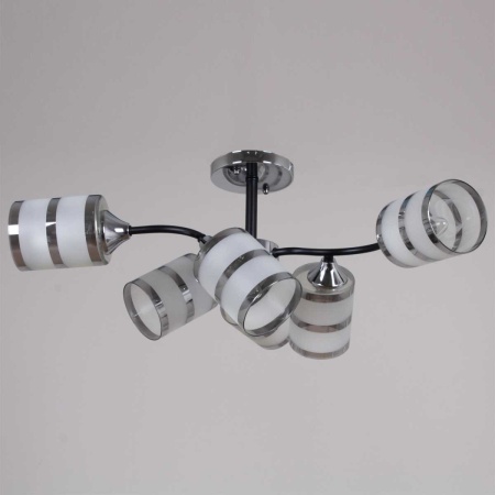 Потолочная люстра Reluce 45360-0.3-06 BK+CR