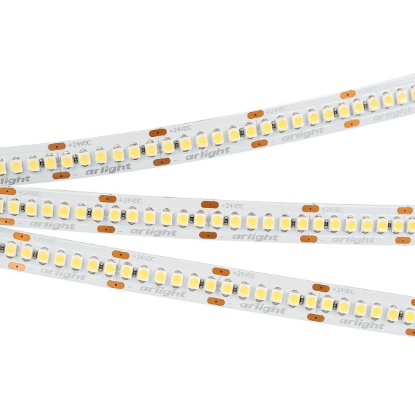 Светодиодная лента Arlight 19,2W/m 240LED/m 3528SMD теплый белый 5M RT-A240-10mm 24V Warm2700 017428(1)