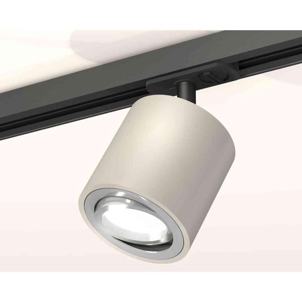 Комплект трекового светильника Ambrella light Track System XT7533020 SGR/PSL/SBK серый песок/серебро полированное/черный песок (A2537, C7533, N7003)