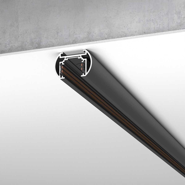 Шинопровод магнитный накладной Elektrostandard Slim Magnetic Round 85133/00 черный a064722