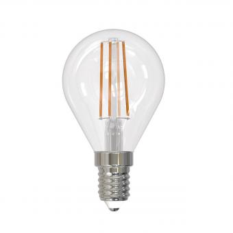 Лампа светодиодная диммируемая (UL-00005191) E14 9W 3000K прозрачная LED-G45-9W/3000K/E14/CL/DIM GLA01TR
