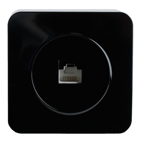 Розетка компьютерная RJ-45 Stekker София черный MST00-20-02 49312