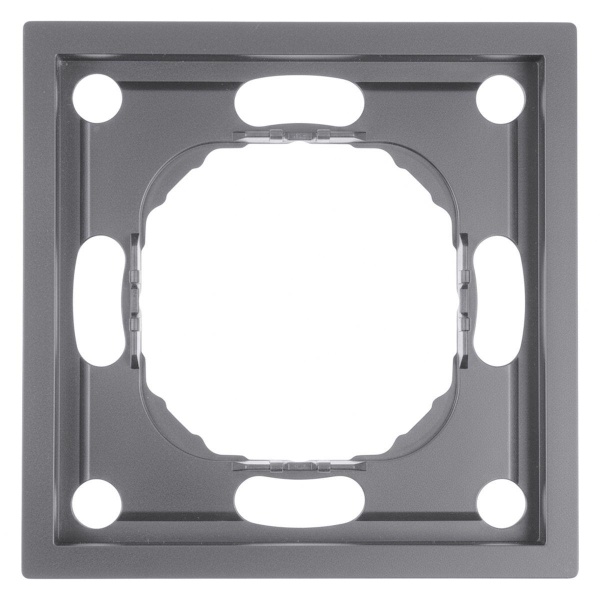 Рамка STEKKER, PFR00-5001-10 1-местная, серия Эмили, платиново-серый, soft touch 49962