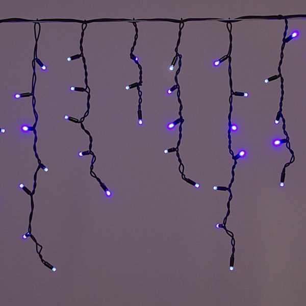 Cветодиодная гирлянда Sneha бахрома 230V синий статичный A-057A BL