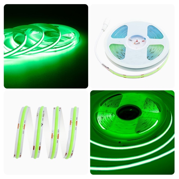 Светодиодная лента Apeyron 14W/m 512LED/m COB зеленый 5M 218ОО