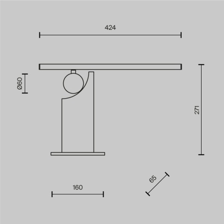 Настольная лампа Maytoni MOD467TL-L9B3K