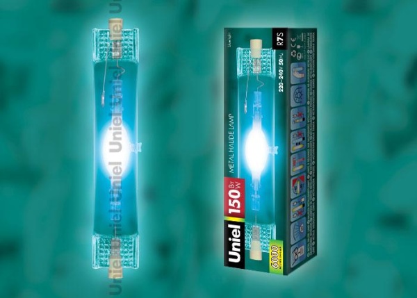 Лампа металлогалогеновая Uniel R7s 150W прозрачная MH-DE-150/BLUE/R7s 04850 Лампа металлогалогеновая Uniel R7s 150W прозрачная MH-DE-150/BLUE/R7s 04850