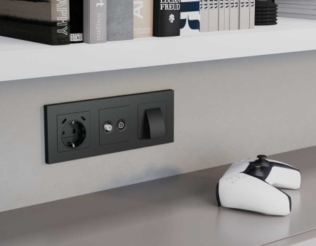 Лицевая панель AMBRELLA VOLT ALFA AP9133