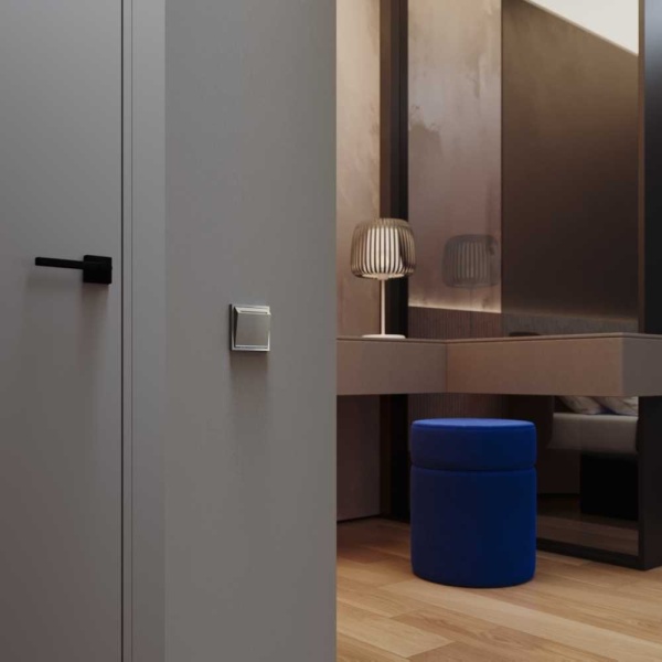 Выключатель встраиваемый S70 карточный 16А, (шелк) Voltum VLS010704