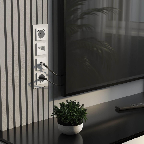 Розетка двойная Ethernet RJ-45 Werkel белый матовый W1181161 4690389192272 Розетка двойная Ethernet RJ-45 Werkel белый матовый W1181161 4690389192272