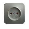 Розетка 2P Stekker София серебро MST10-11-03 49325