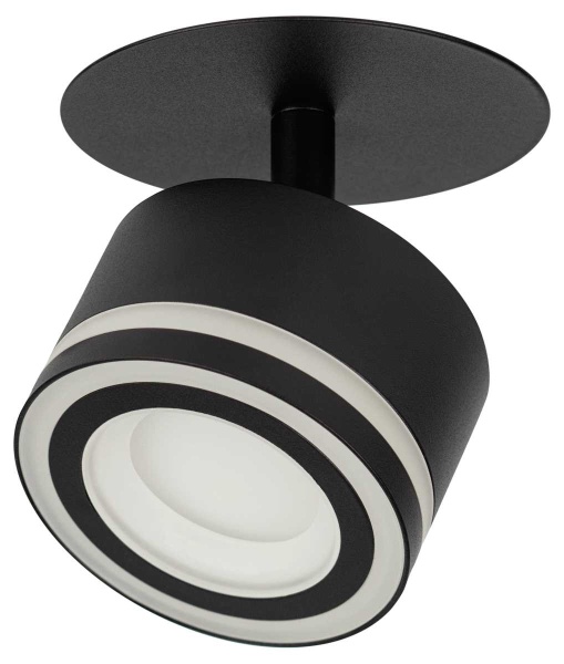 Светильник встраиваемый ЭРА DK114 BK под лампу GX53 поворотный черный Б0059790