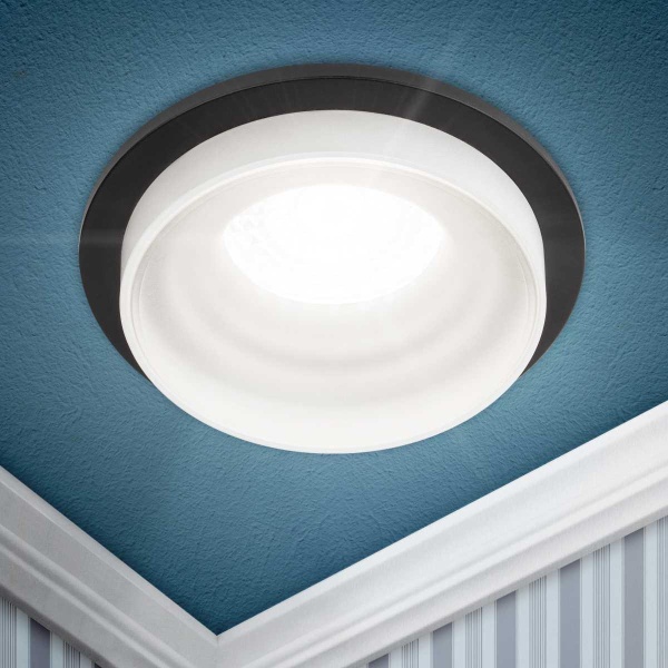 Светильник встраиваемый декоративный ЭРА DK95 BK под лампу MR16 GU5.3 черный Б0055591