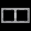 Рамка пластиковая S70 на 2 поста, (серый) Voltum VLS100216