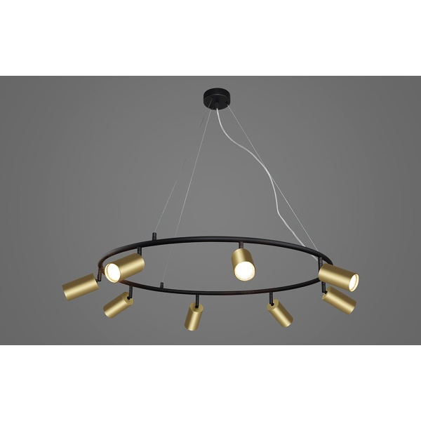 Подвесная люстра Crystal Lux CLT 015C8 D800 BL-GO