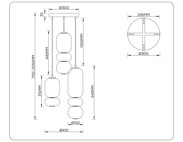 Люстра Ambrella Light HIGH LIGHT LH11036