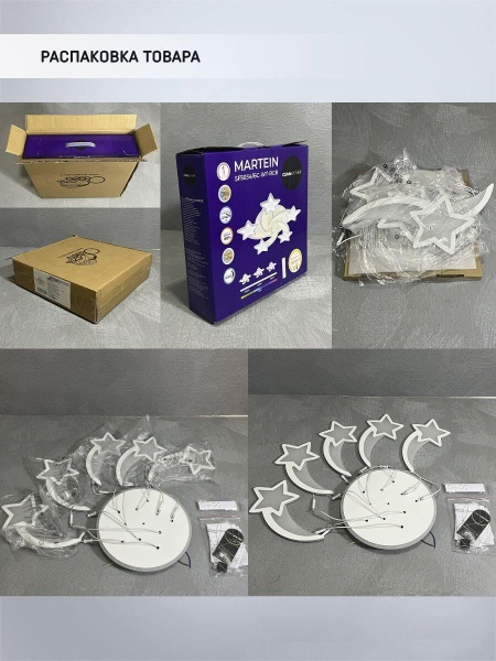 Потолочная светодиодная люстра Seven Fires Martein SF5034/6C-WT-RGB