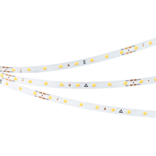 Светодиодная лента Arlight 24W/m 64LED/m COB теплый белый 5M COB-X64-8mm 24V Warm3000 036837