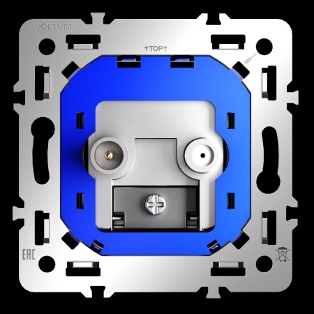 Механизм розетки телевизионной оконечной TV+SAT S70 Voltum VLS0604M