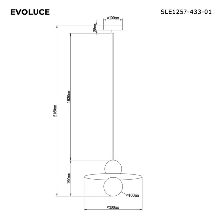 Подвесной светильник Evoluce SLE1257-433-01