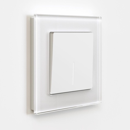 Выключатель одноклавишный Werkel с подсветкой белый матовый W1110161 4690389184567