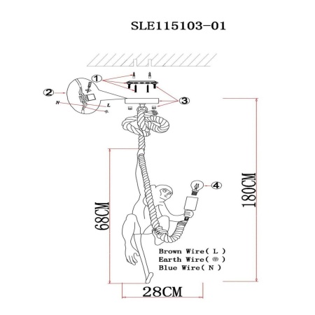 Подвесной светильник Evoluce Tenato SLE115103-01