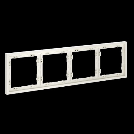 Рамка пластиковая S70 на 4 пост, (хлопок) Voltum VLS100413
