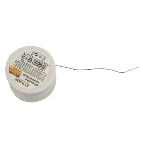 Припой в бобине 20 гр, 50% олово, 49% свинец, 1% канифоль APL-16-20 49967