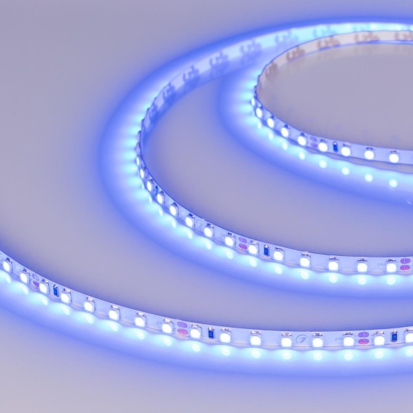Светодиодная лента RT-A120-5mm 24V Blue (9.6 W/m, IP20, 2835, 5m) Arlight 015660(3)