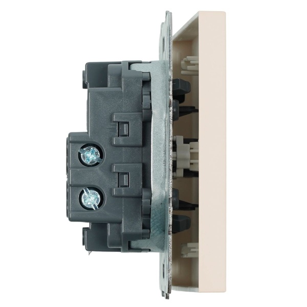 Переключатель 1-клавишный (механизм), Stekker, 250В, 10A Эмили, RSW10-5105-08, кашемир, soft touch 49893