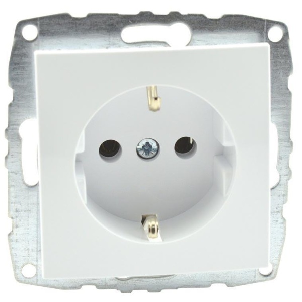 Розетка 2К+З Mono Electric Despina/ Larissa 16A 250V винтовое подключение белый 500-001921-117 Розетка 2К+З Mono Electric Despina/ Larissa 16A 250V винтовое подключение белый 500-001921-117