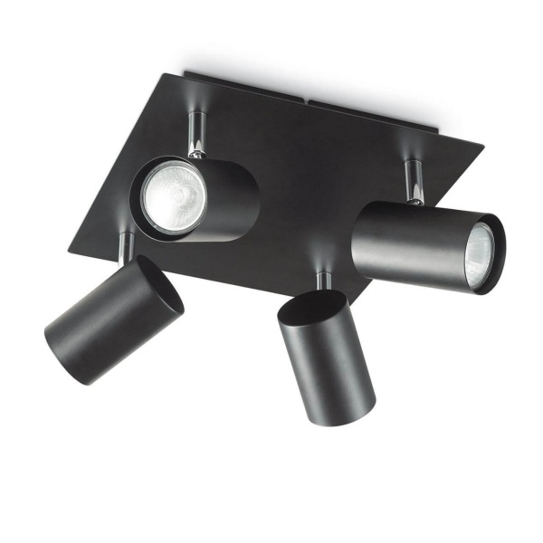 Спот Ideal Lux Spot PL4 Nero 156781 Спот Ideal Lux Spot PL4 Nero 156781