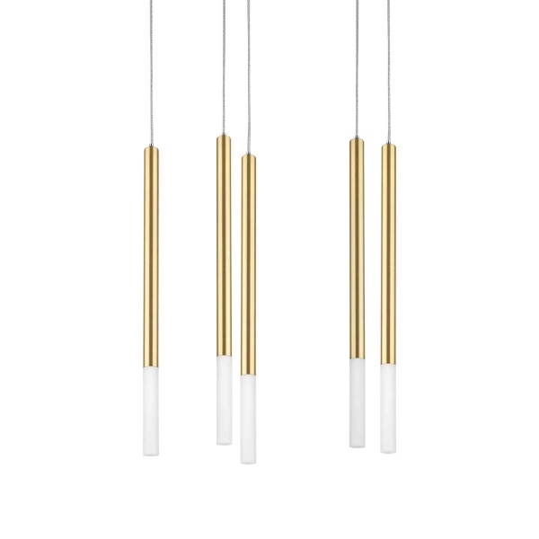 L5T747143 Люстра TUBO LED 25W 1400LM 360G ЗОЛОТО 4000K