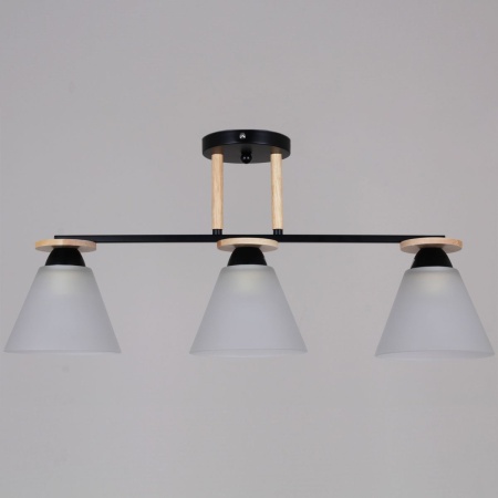 Потолочная люстра Reluce 11630-0.3-03 BK+WOOD